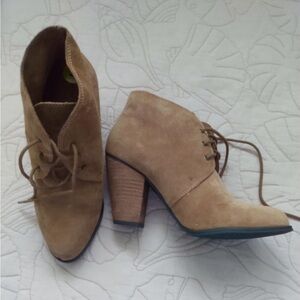 BCBG Camel Heeled Boots